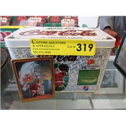 Set of Coca-Cola metal collector cards