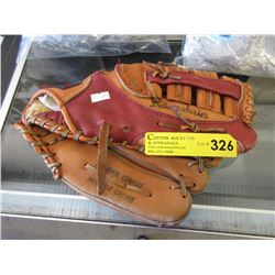 Cowhide baseball glove - used