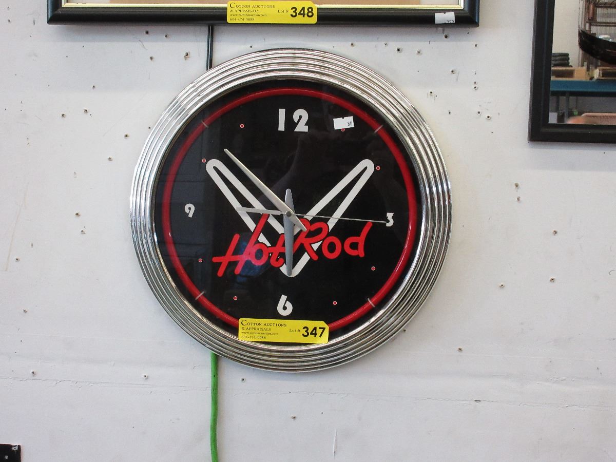 Hot Rod wall clock