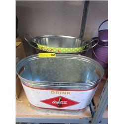 3 New tin basins