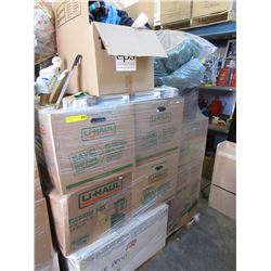 Skid of storage locker goods