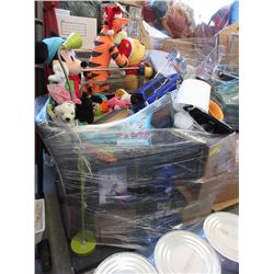 Skid of storage locker goods