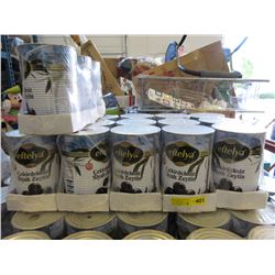 4 Cases of canned black olives