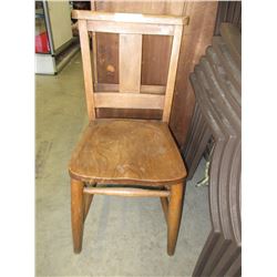 Vintage - Elm school chair - circa 1900