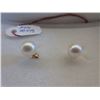 Image 1 : 14 KT Yellow Gold & Pearl post earrings
