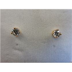 Cubic Zirconia stud earrings - hypo allergenic