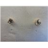 Image 1 : Cubic Zirconia stud earrings - hypo allergenic