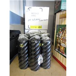 2.5 Cases of black spiral candles