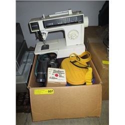 Box of household goods - used