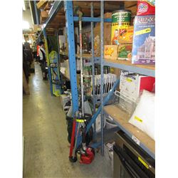Gas power weed eater with hedge trimmer attachment