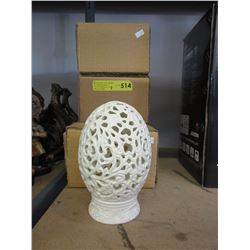 7 New egg shaped candle holders
