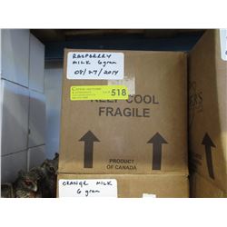 10 KG Box of raspberry milk chocolate