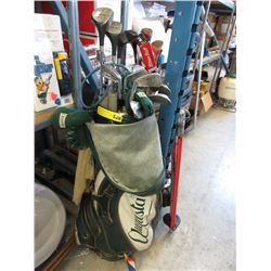 Wilson golf clubs & bag - used