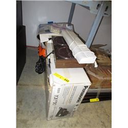 Plastic tool box, hot plate & more