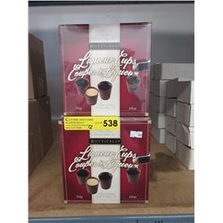 12 x 4 oz. boxes of chocolate liqueur cups