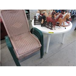 Patio table with 4 chairs