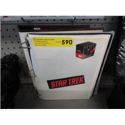 Binder of Star Trek memorabilia
