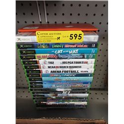 19 XBOX games - used