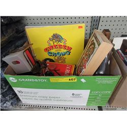 Box of assorted items - some collectible.
