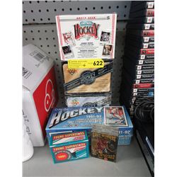 6 Boxes of 1990s hockey trading cards