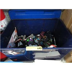 Tote of Transformer toys - used