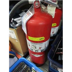 Portable fire extinguisher - used