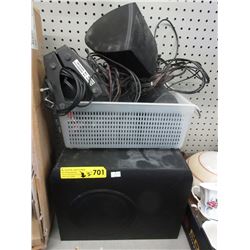 4 Klipsch Speakers & subwoofer - used