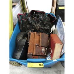 Tote of used household & sporting goods