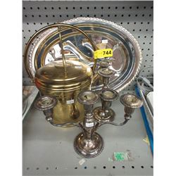 Vintage Brass & silver plate