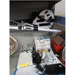 Wii console, games & accessories - used