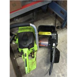 2 Used chainsaws