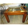 Image 1 : Glass top end table - used