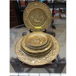 15 Brass wall plaques