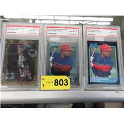 3 Graded Sports Cards