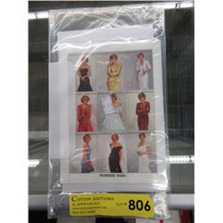 9 Princess Diana stamps - unused