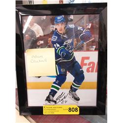 Autographed Adam Cracknell photograph