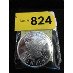 1 Troy ounce -.999 Silver "Sunshine Minting" round