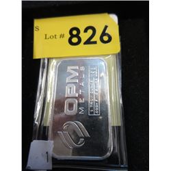 1 Troy Ounce - Fine Silver "OPM Metals" bar