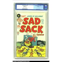 Sad Sack Comics #8 File Copy (Harvey, 1950) CGC NM+ 9.6 Cream to off-white pages. There are high-...