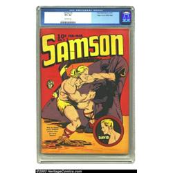 Samson #3 Mile High pedigree (Fox Features Syndicate, 1941) CGC VF+ 8.5 Off-white pages....