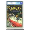 Image 1 : Target Comics V2 #11 Rockford pedigree (Novelty Press, 1942) CGC VF 8.0 Cream to off-white pages....