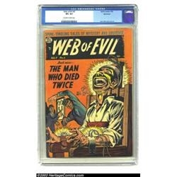 Web of Evil #5 Bethlehem pedigree (Quality, 1953) CGC VF+ 8.5 Off-white to white pages....