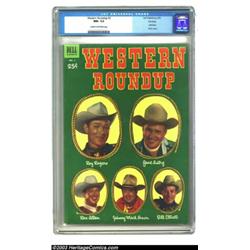Western Roundup #2 Dell Giant - File Copy (Dell, 1953) CGC NM- 9.2 Cream to off-white pages....