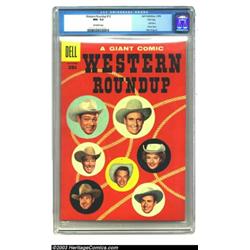 Western Roundup #13 File Copy (Dell, 1956) CGC NM- 9.2 Off-white pages....