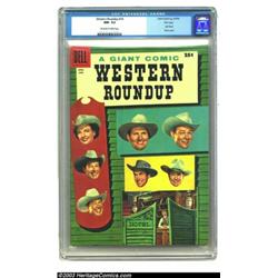 Western Roundup #14 File Copy (Dell, 1956) CGC NM- 9.2 Off-white to white pages....