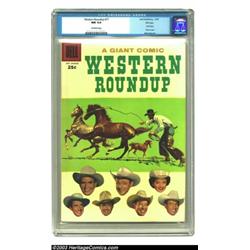Western Roundup #17 File Copy (Dell, 1957) CGC NM 9.4 Off-white pages....
