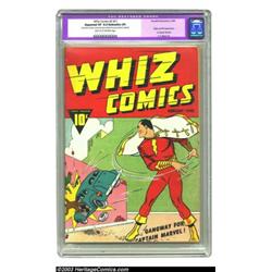 Whiz Comics #1 (Fawcett, 1940) CGC Apparent VF 8.0 Extensive (P) Light tan to off-white pages....