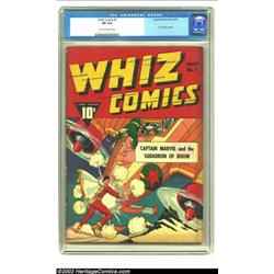 Whiz Comics #7 (Fawcett, 1940) CGC FN 6.0 Tan to off-white pages....