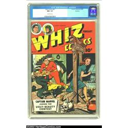 Whiz Comics #51 Rockford pedigree (Fawcett, 1944) CGC NM+ 9.6 Off-white pages....