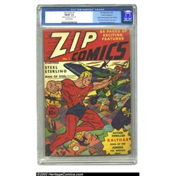 Zip Comics #1 Cosmic Aeroplane pedigree (MLJ, 1940) CGC FN/VF 7.0 Off-white pages....